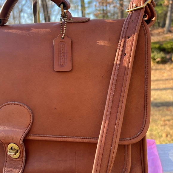 VINTAGE COACH METROPOLITAN LEATHER BRIEFCASE - Picture 13 of 15